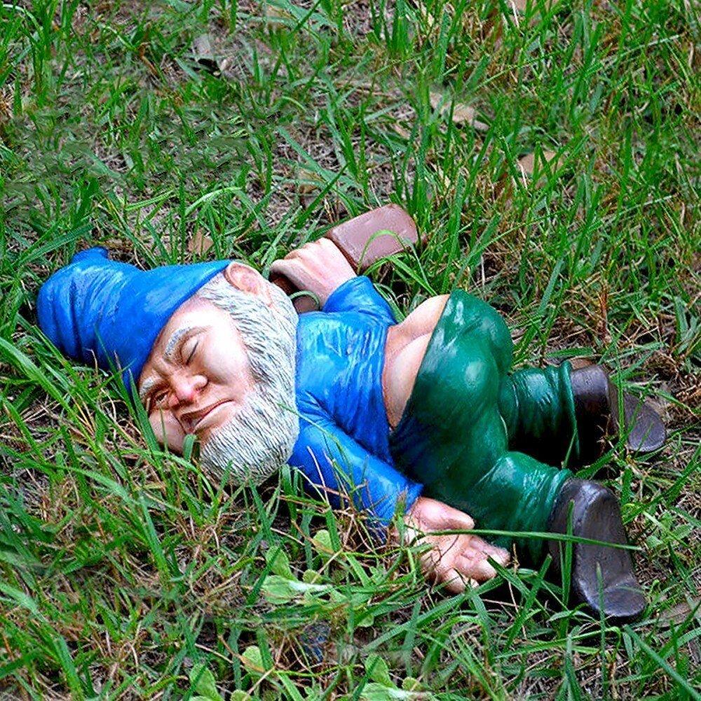 Funny Drunk Garden Gnome