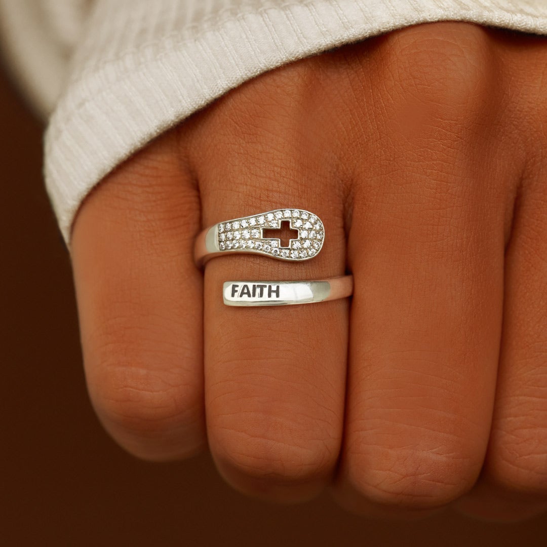 Faith Can Move Mountains Faith Wrap Ring