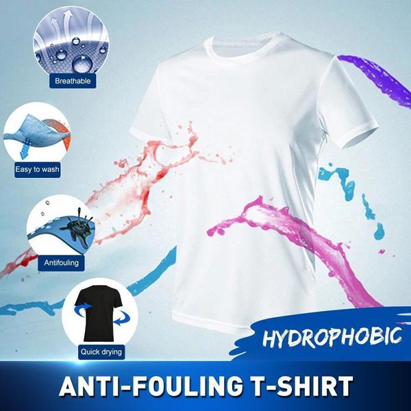 【 50% OFF Promotion】--Ice Silk Anti-Dirty Waterproof Quick Dry T-Shirt 8