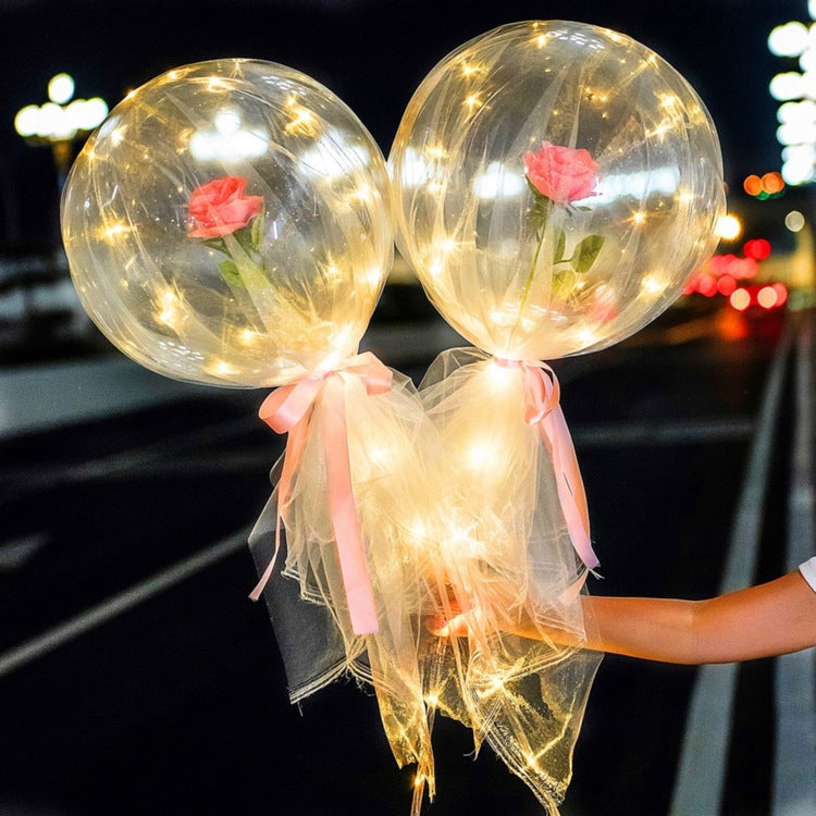 Hot Sale💕LED Luminous Balloon Rose Bouquet