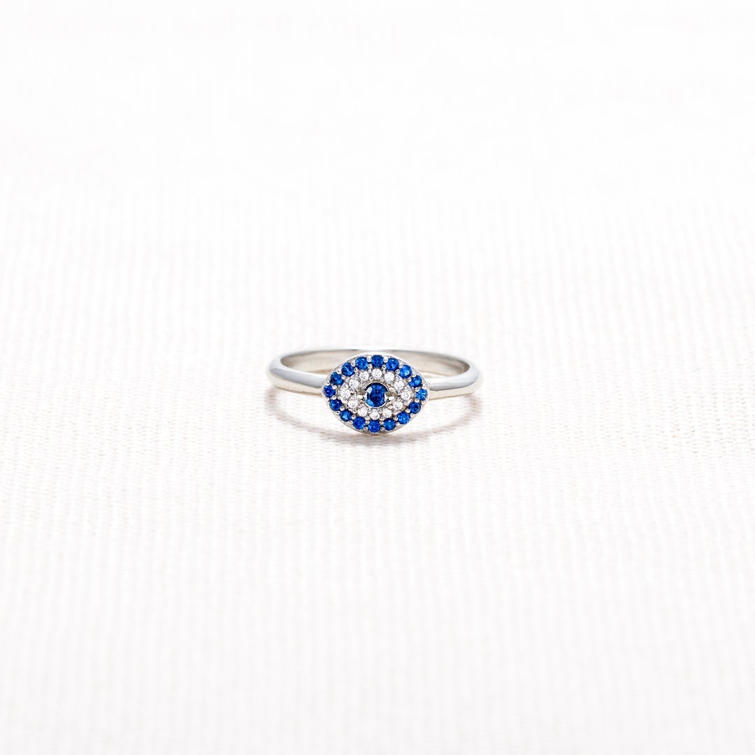 Sending You Good Vibes and Protection Evil Eye Ring