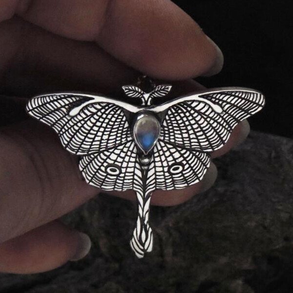 Butterfly Moonstone Necklace.