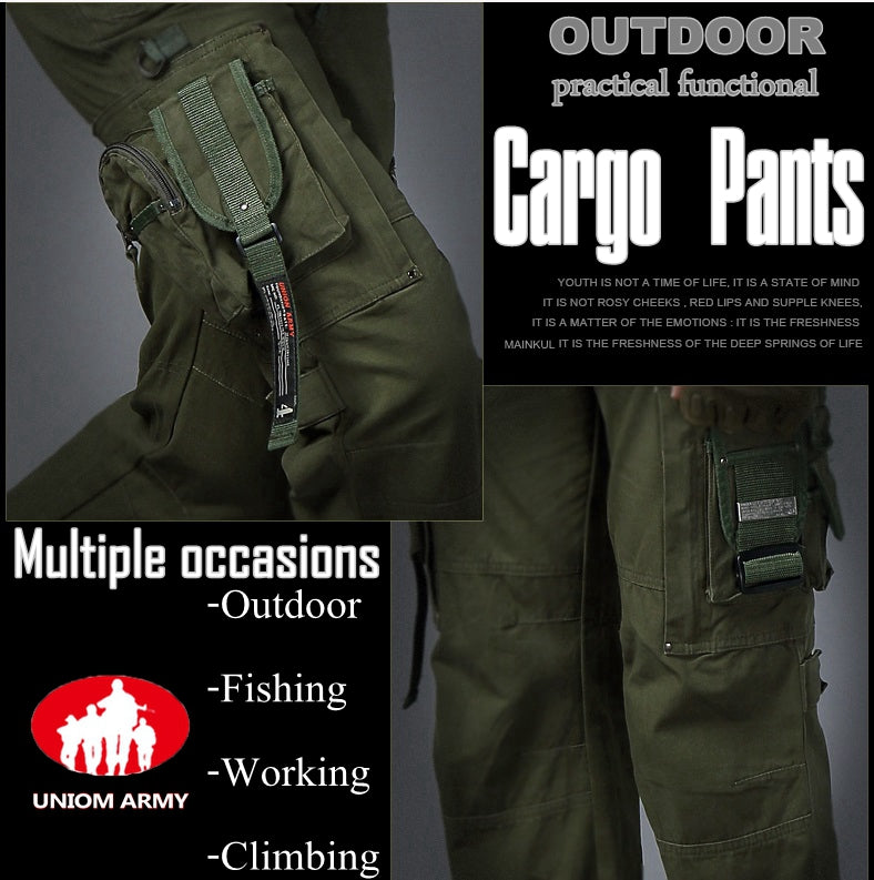 Men's multi-pocket tactical overalls