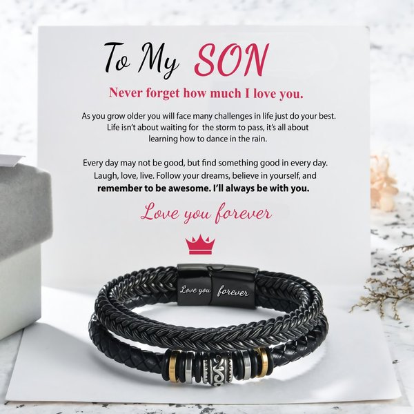 🎁  Last Day Promotion 50% OFF🎁- For Son - I Will Always Be With You - Double Row Bracelet