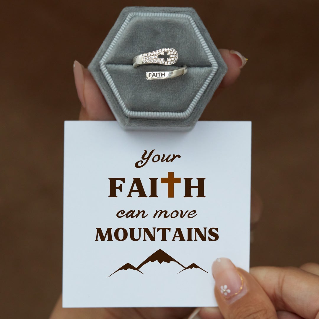 Faith Can Move Mountains Faith Wrap Ring