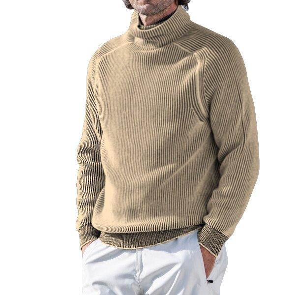 Cashmere turtleneck ski sweater