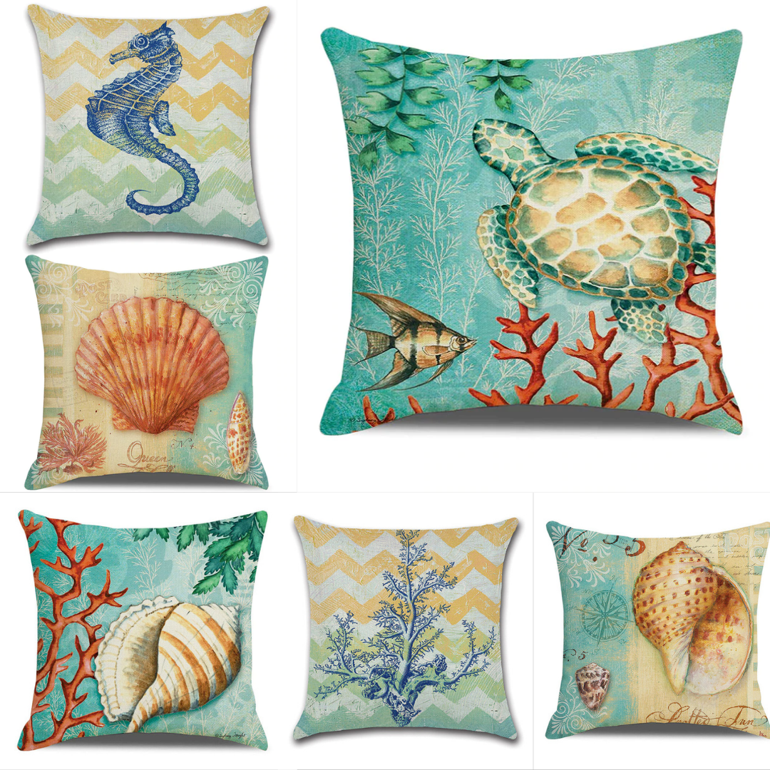 Ocean Decor Theme Cushion Cover