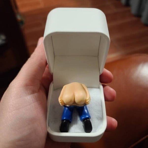 (NEW YEAR SALE - 48% OFF)💍Farting Butt in Ring Box (No Ring)