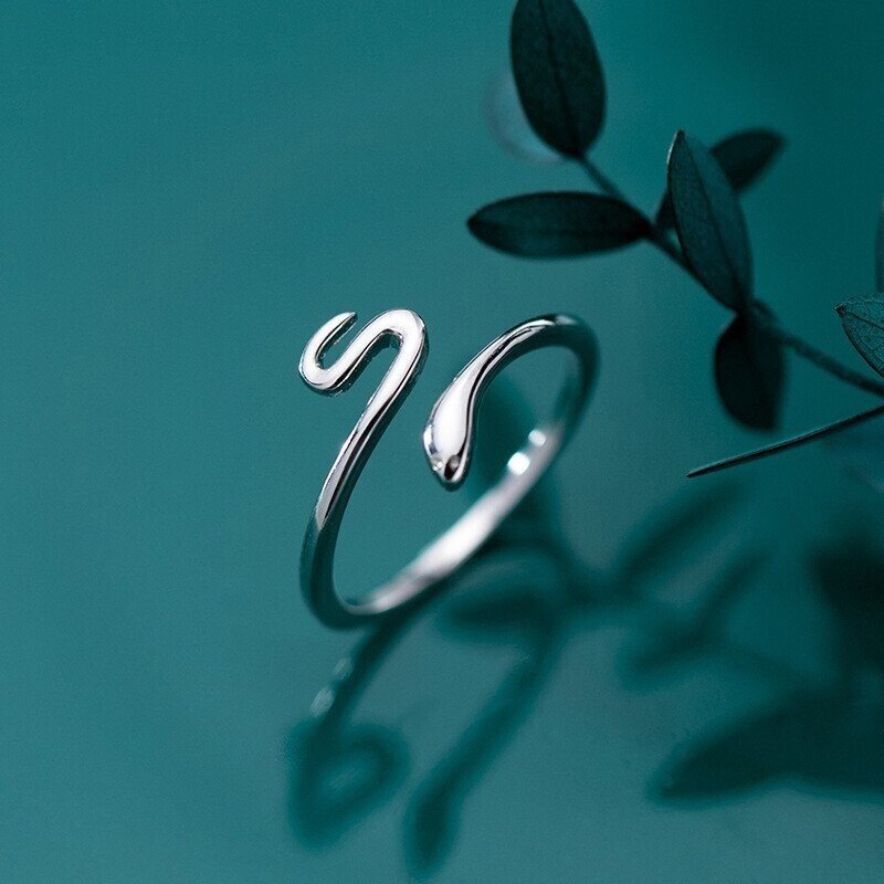 Sterling Silver Snake Ring