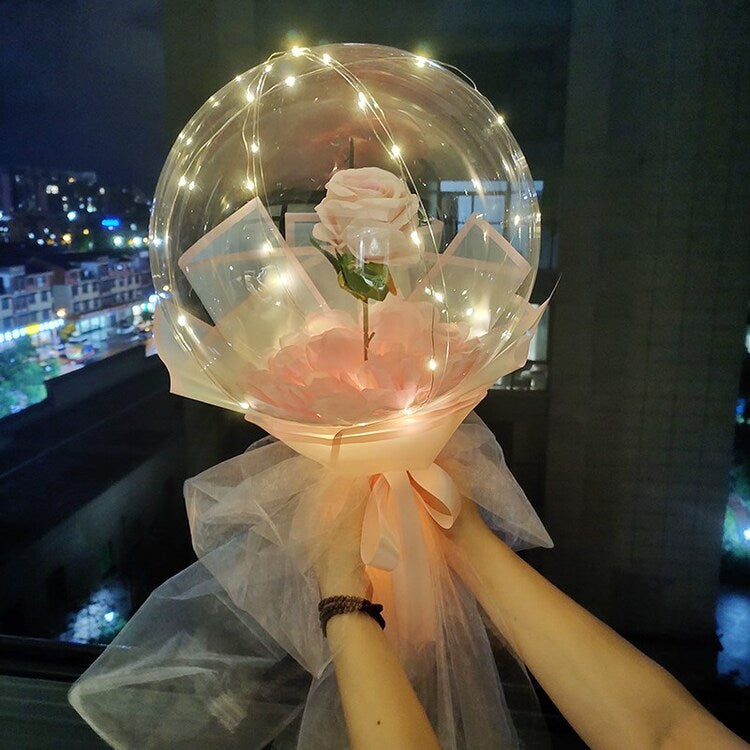 Hot Sale💕LED Luminous Balloon Rose Bouquet