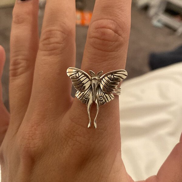 Vintage Silver Butterfly Ring