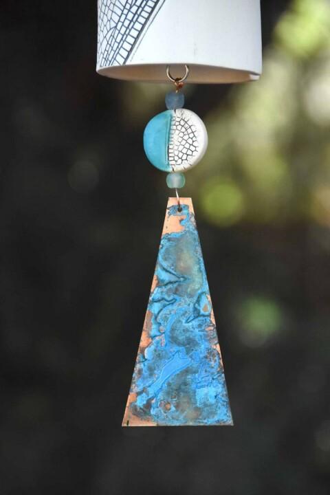 Beautiful Rustic Dragonfly Wind Chimes, Boho Handmade Garden Decor Gift