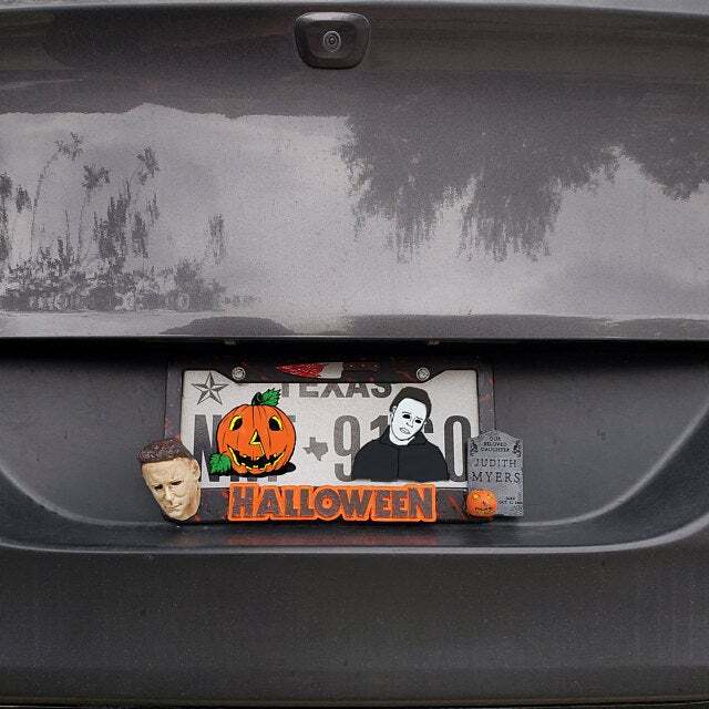 Halloween Michael Myers License Plate Frame