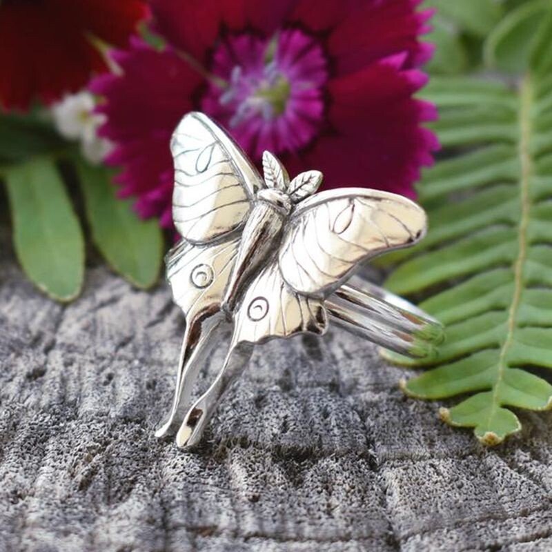 Vintage Silver Butterfly Ring