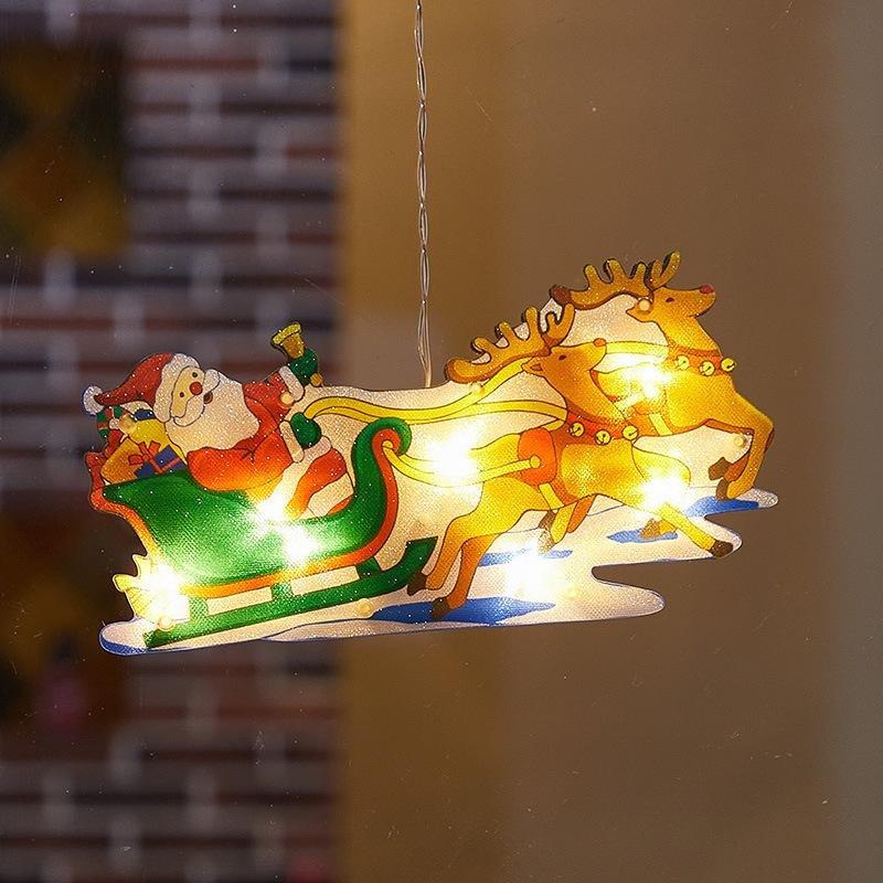 Christmas Window Decoration Hanging Lights