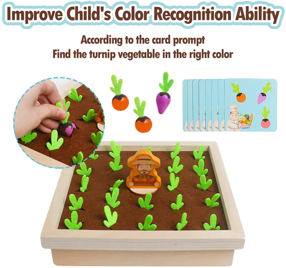 Carrot Harvest Planting Wooden Toy