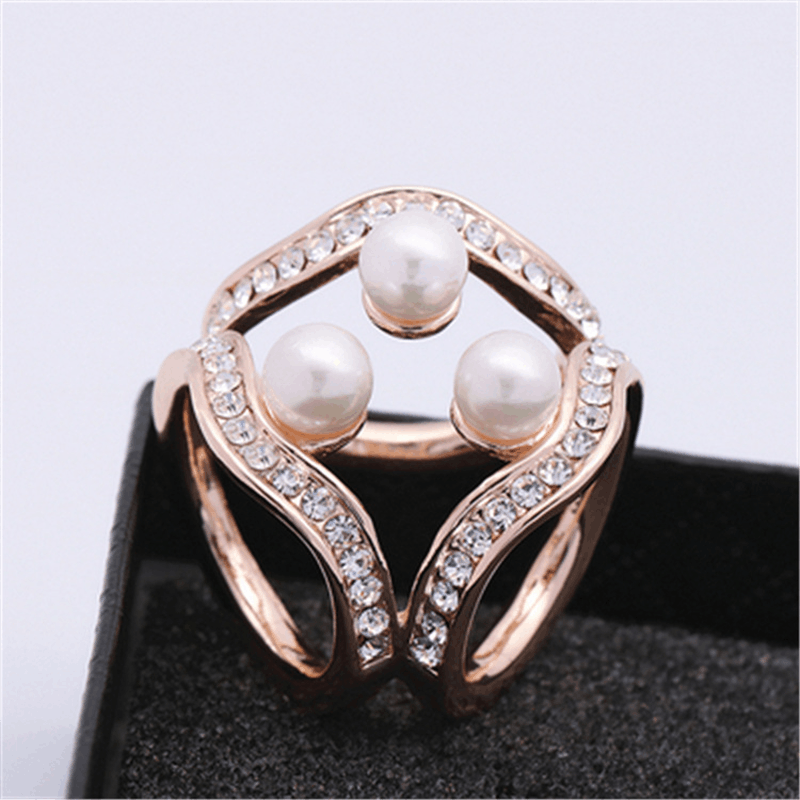 Rhinestone Scarf Ring Buckle Clip