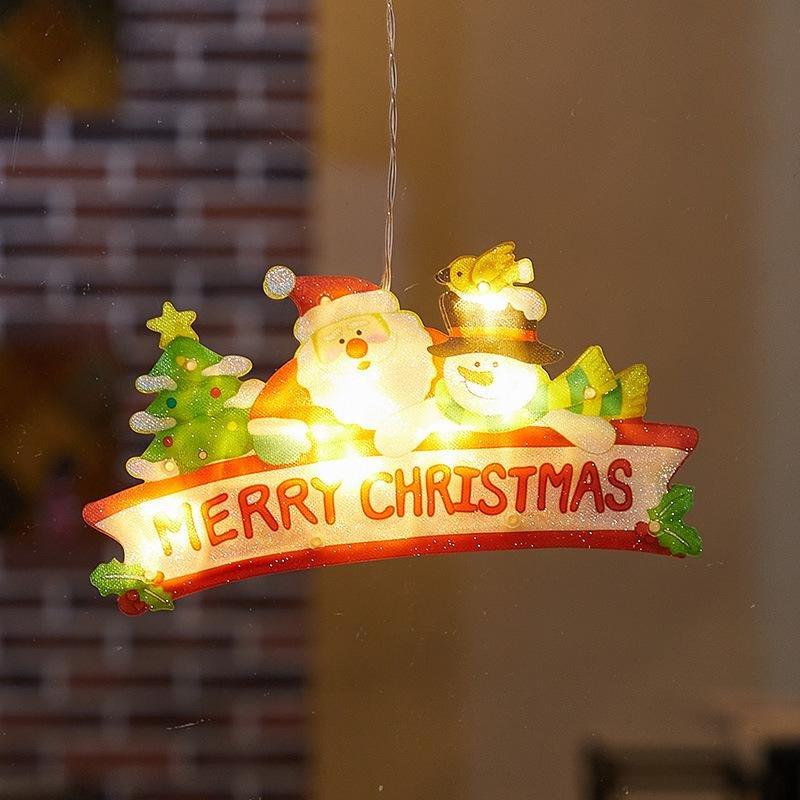 Christmas Window Decoration Hanging Lights