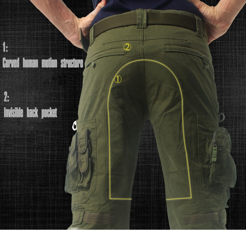 Men's multi-pocket tactical overalls