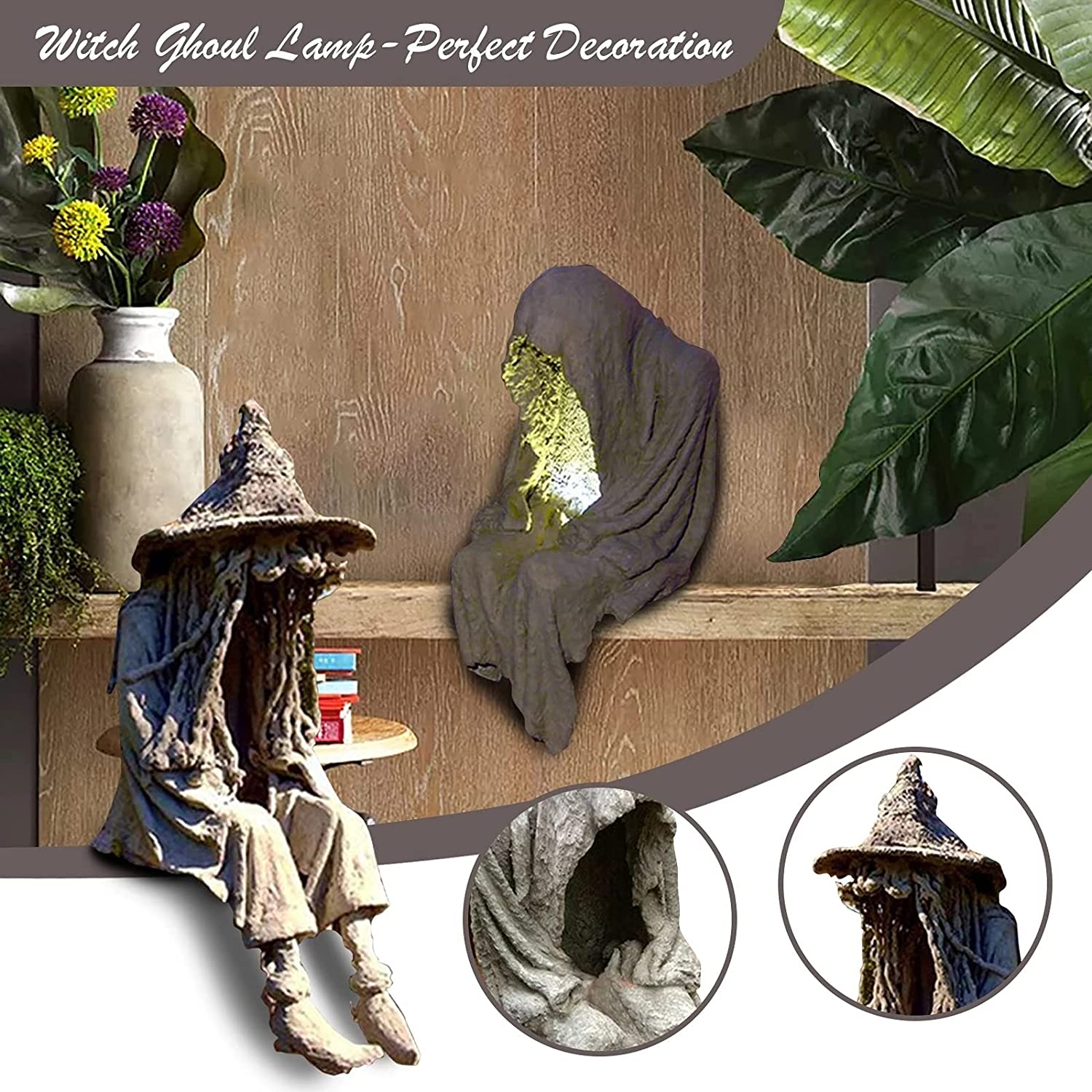 Witch Ghoul Solar Energy Lamp