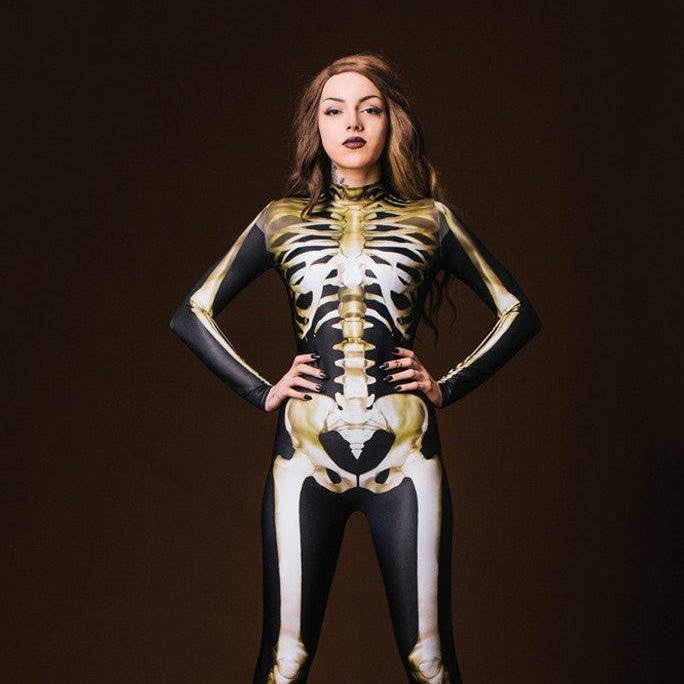 🎃Halloween Early Sale🎃 - Golden Skeleton Costume