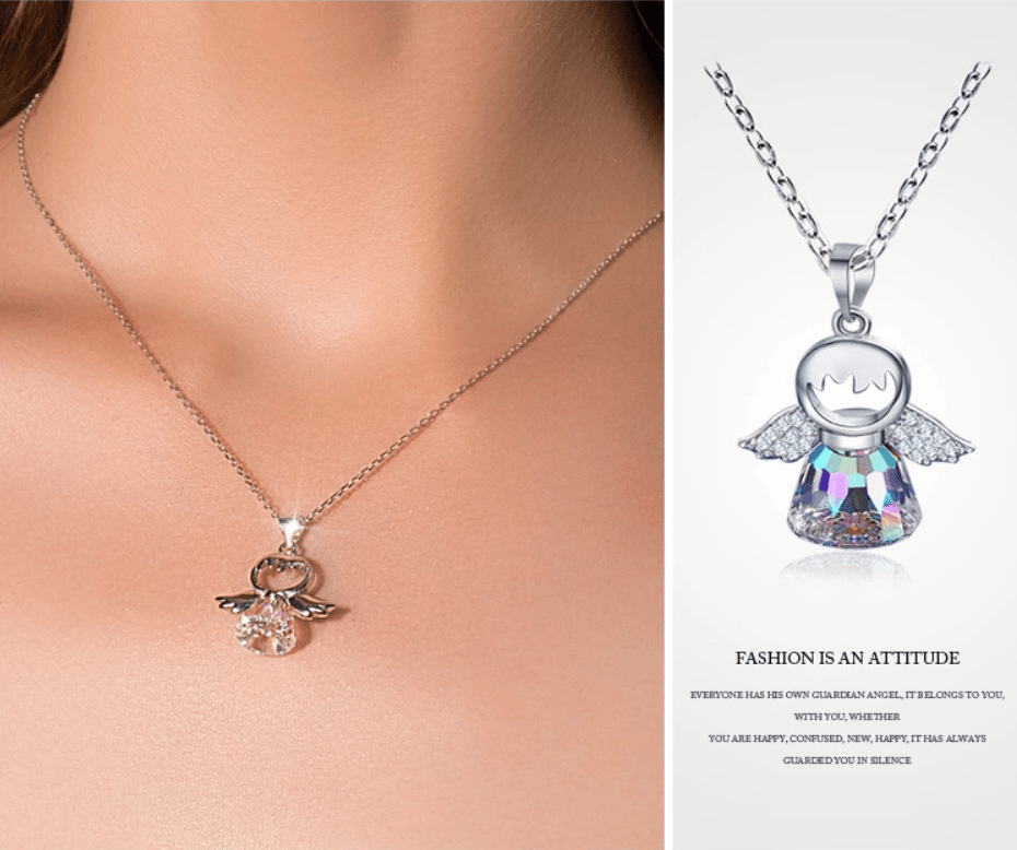 Crystal Little Angel Necklace