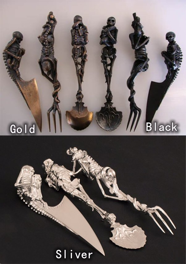 Hot Sale🔥Halloween Gift Skeletal Cutlery Sets