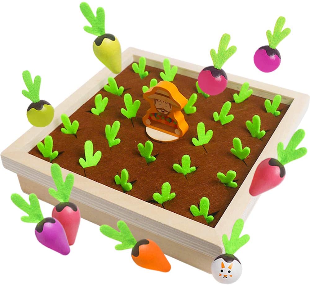 Carrot Harvest Planting Wooden Toy