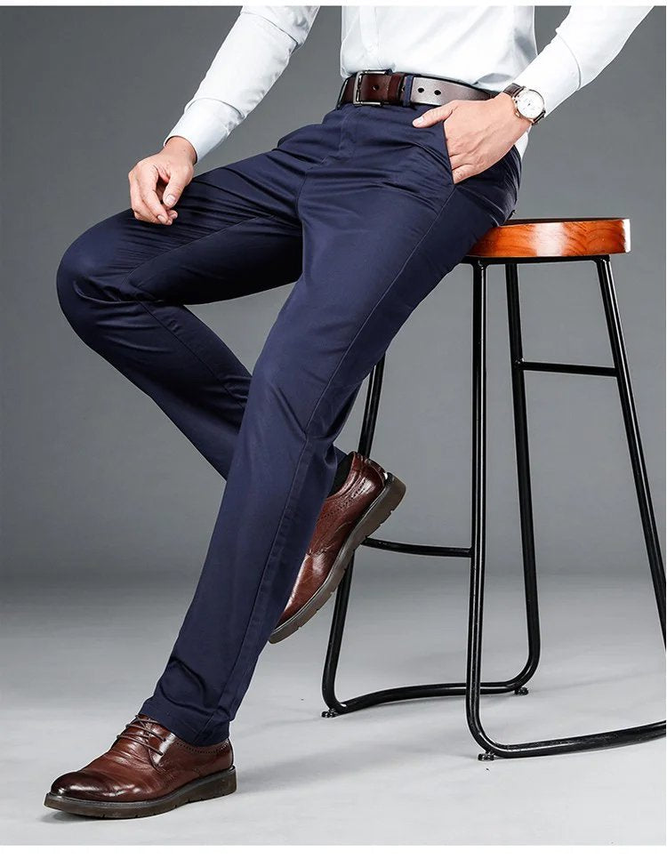 Men‘s ice silk suit pants