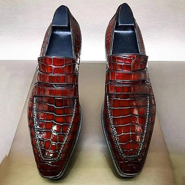 Men Skin Slip-on Dress Shoes