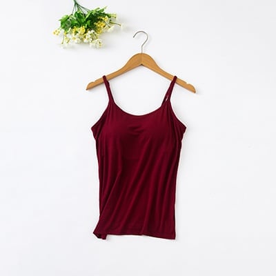 Tank With Built-In Bra - Buy 3 free shipping