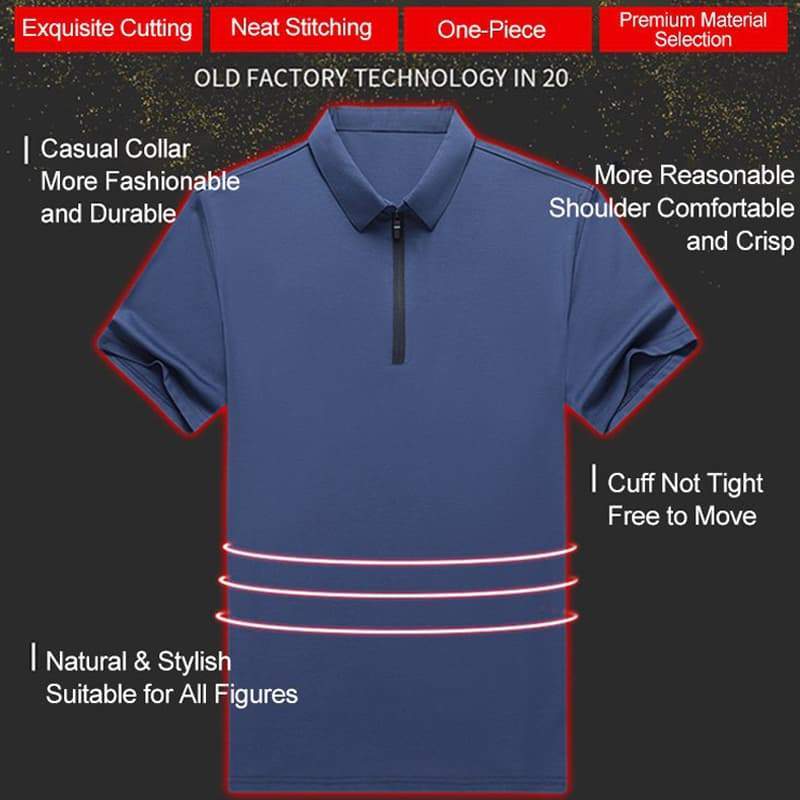 Fashion men's  Ice Silk POLO Shirt