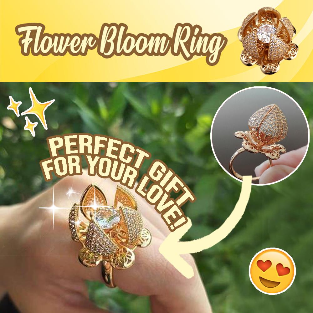 Flower Bloom Ring Jewelry DazzlingBreeze 