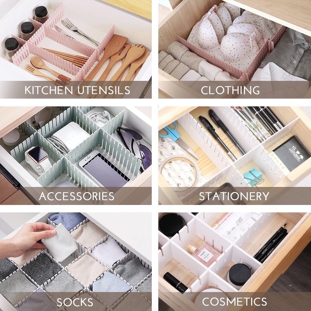 Free Combination Adjustable Drawer Organizer (Set of 4)