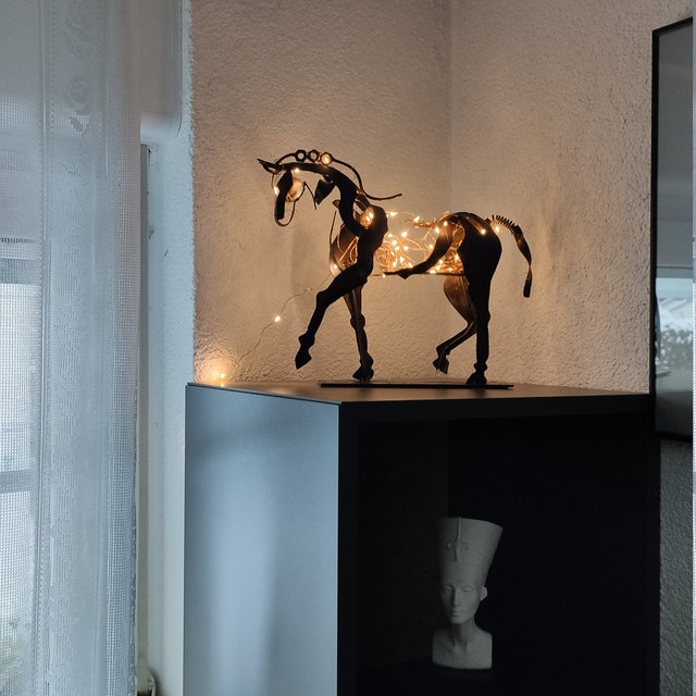 Handmade Metal Horse Sculpture - Closing Sale