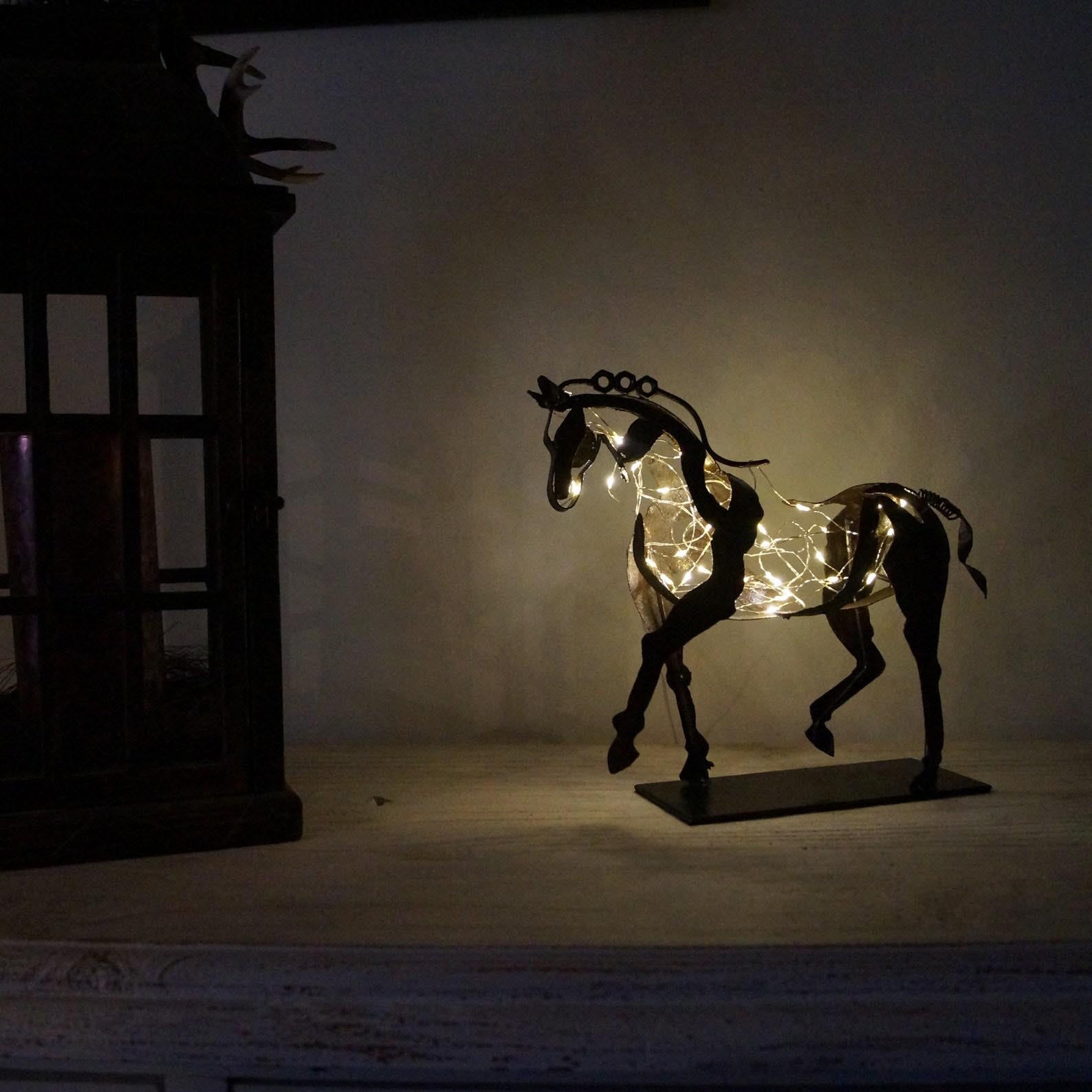 Handmade Metal Horse Sculpture - Closing Sale