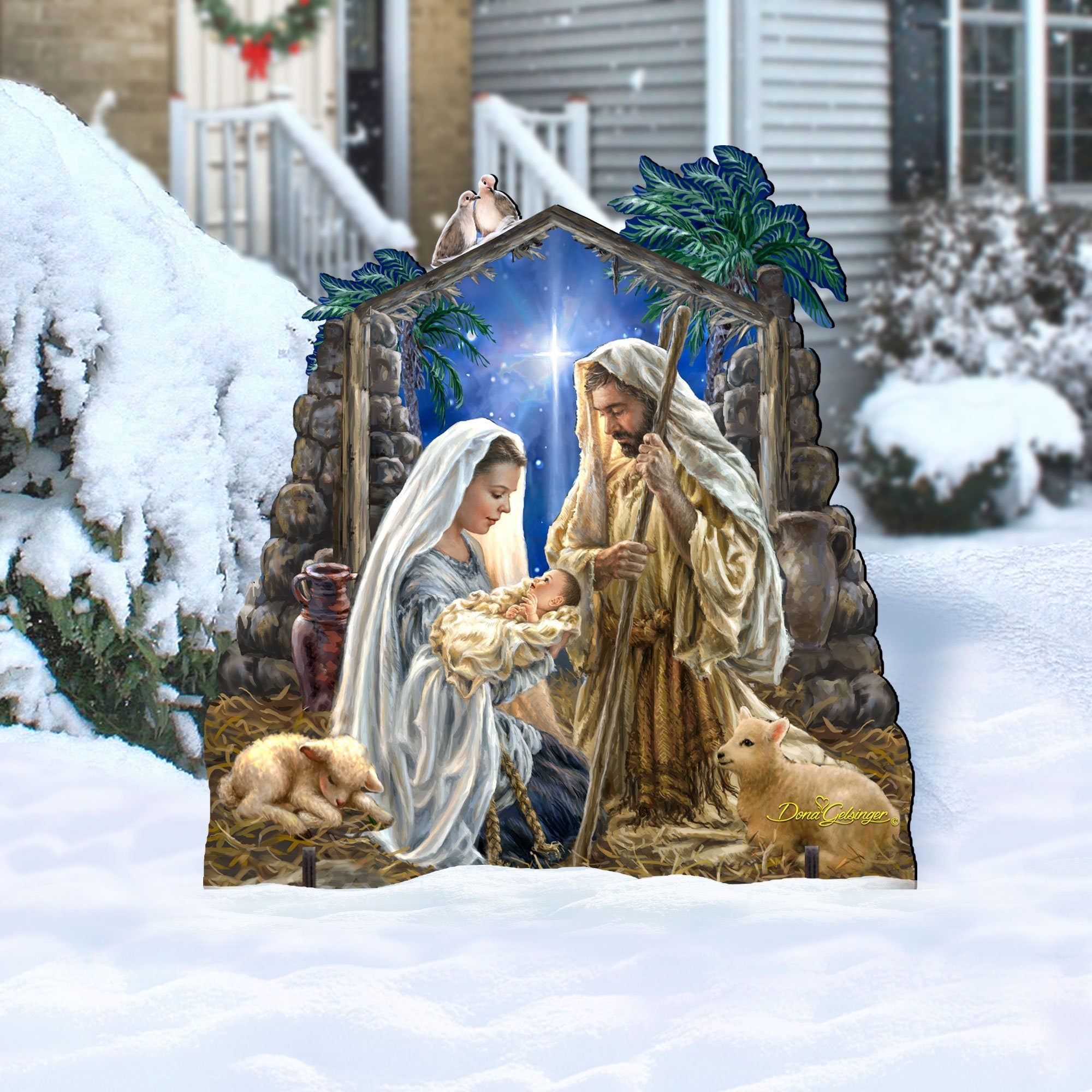 Outdoor Nativity Scene - Glory to God Outdoor Decor