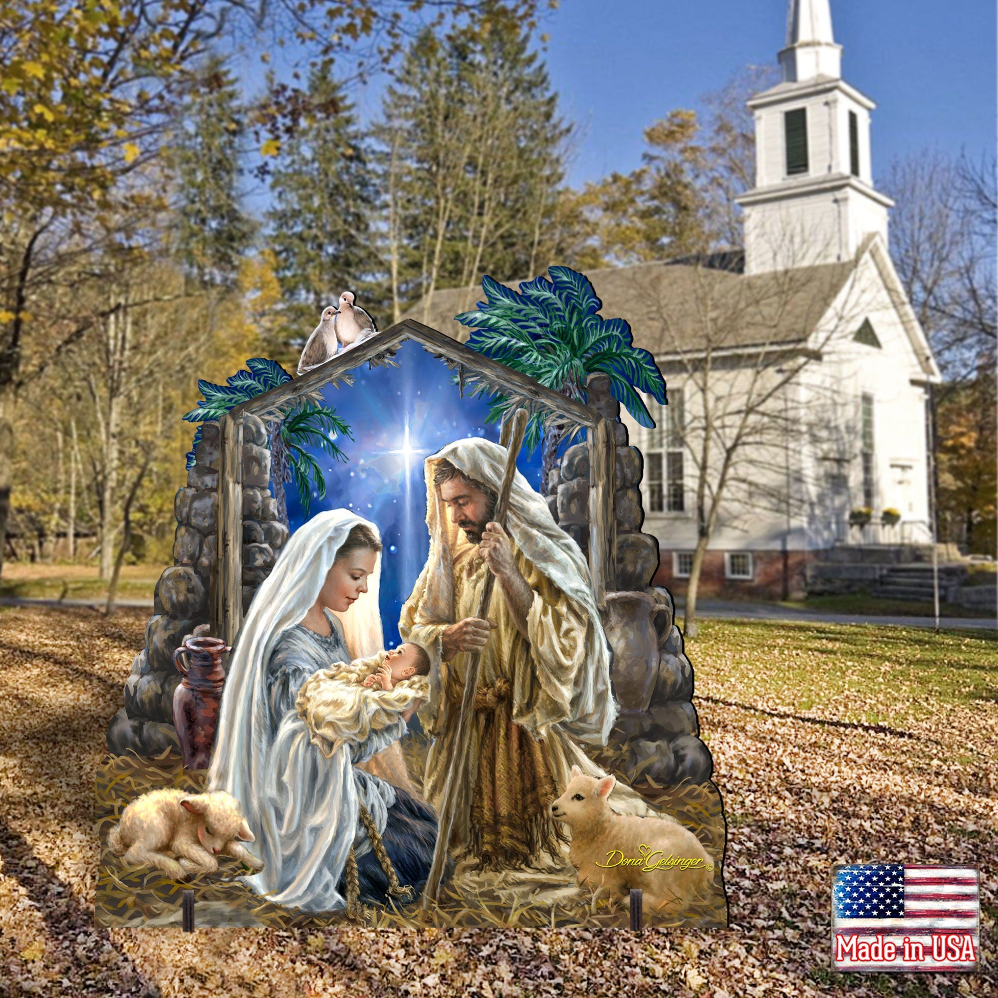 Outdoor Nativity Scene - Glory to God Outdoor Decor