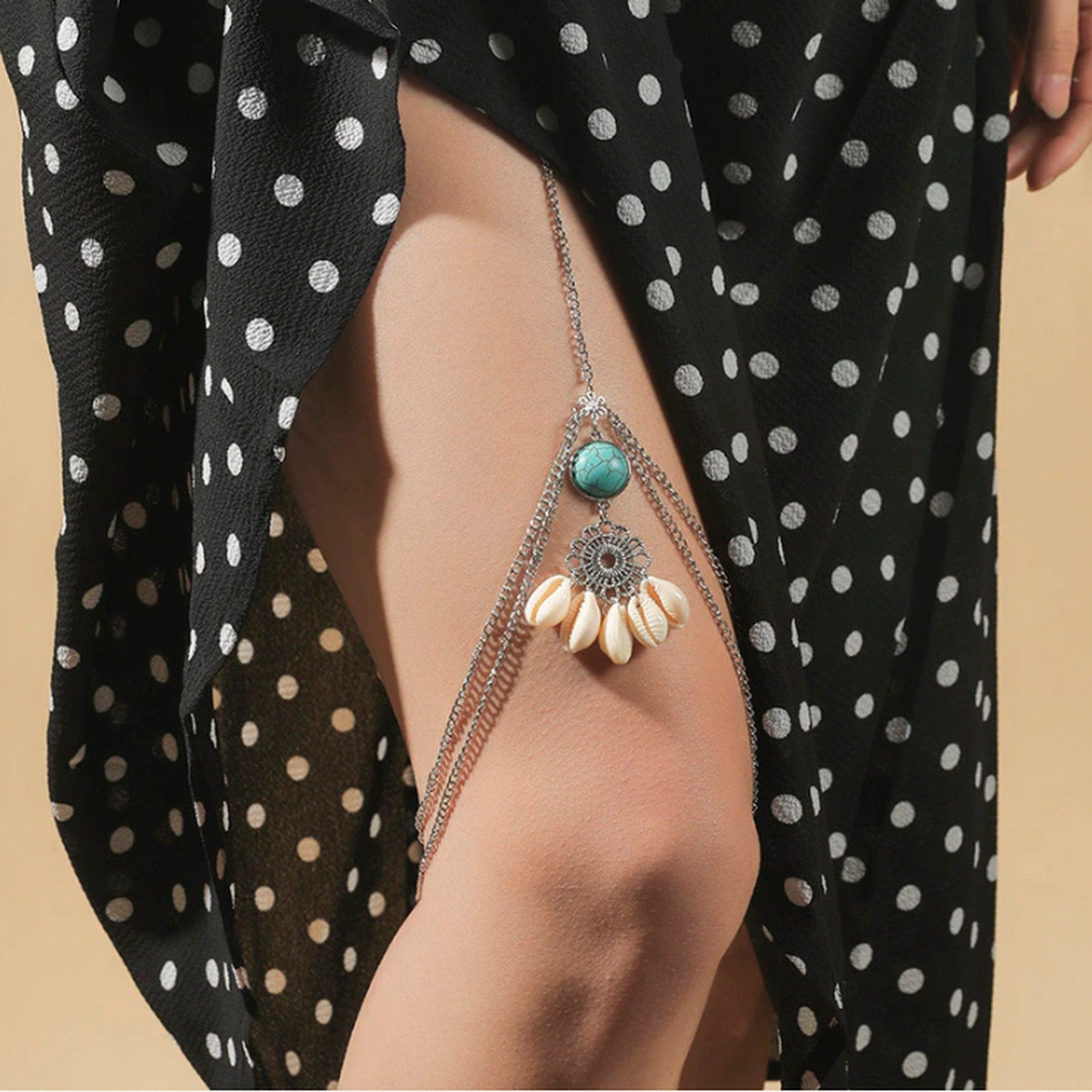 Glamorous Thigh Chain Jewelry--Let the thighs exude charm