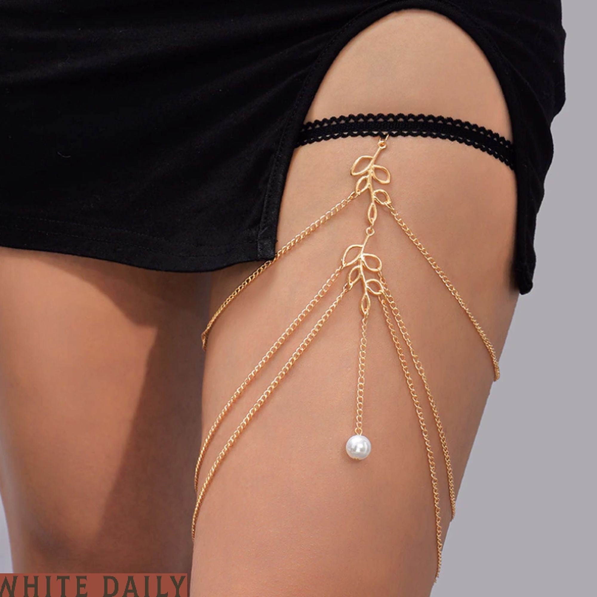 Glamorous Thigh Chain Jewelry--Let the thighs exude charm