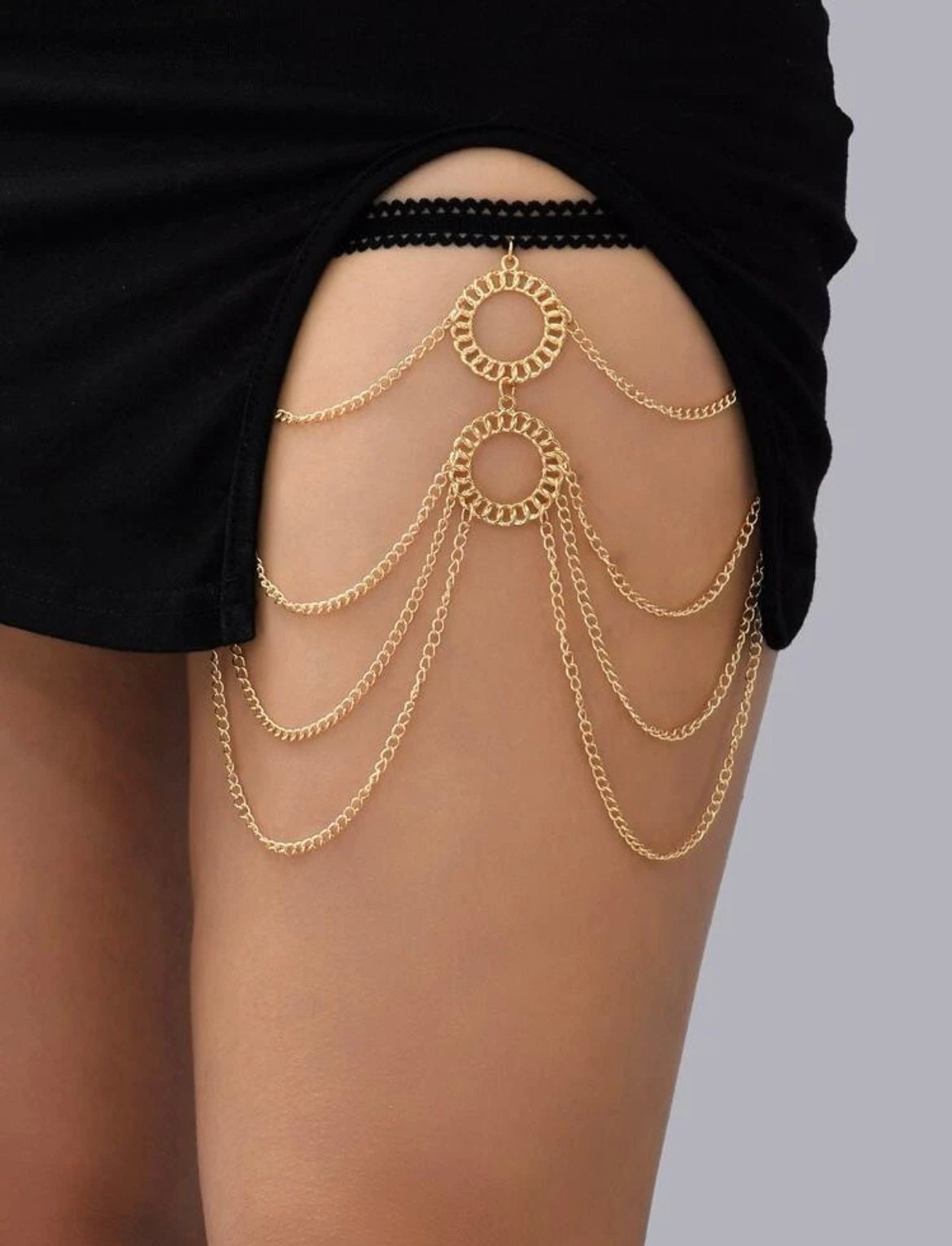 Glamorous Thigh Chain Jewelry--Let the thighs exude charm