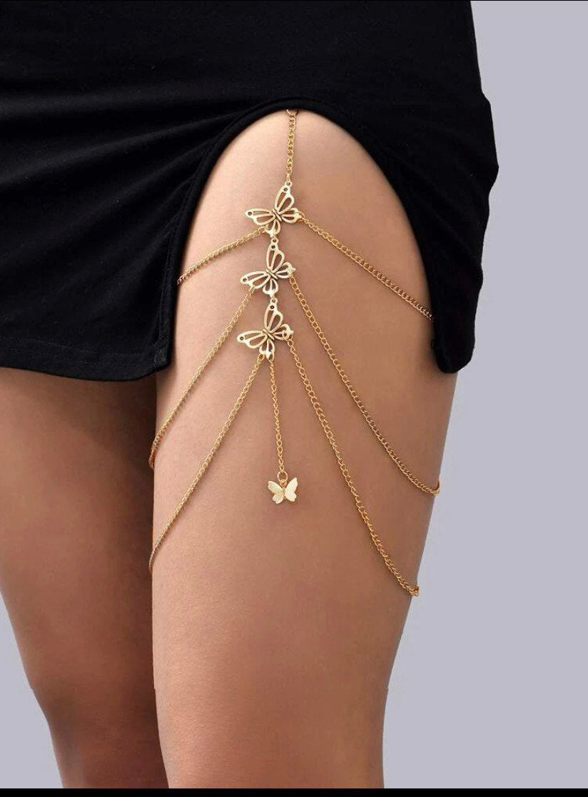 Glamorous Thigh Chain Jewelry--Let the thighs exude charm