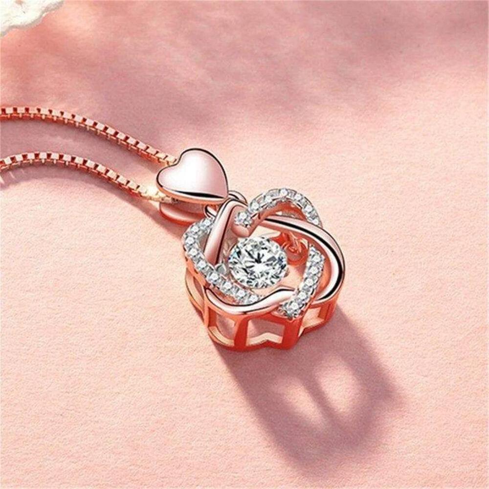 Rose & Necklace Gift Set Jewelry DazzlingBreeze 