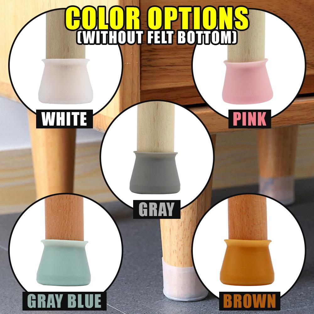 Silicone Chair Leg Caps Home DazzlingBreeze Pink 8 Pcs 