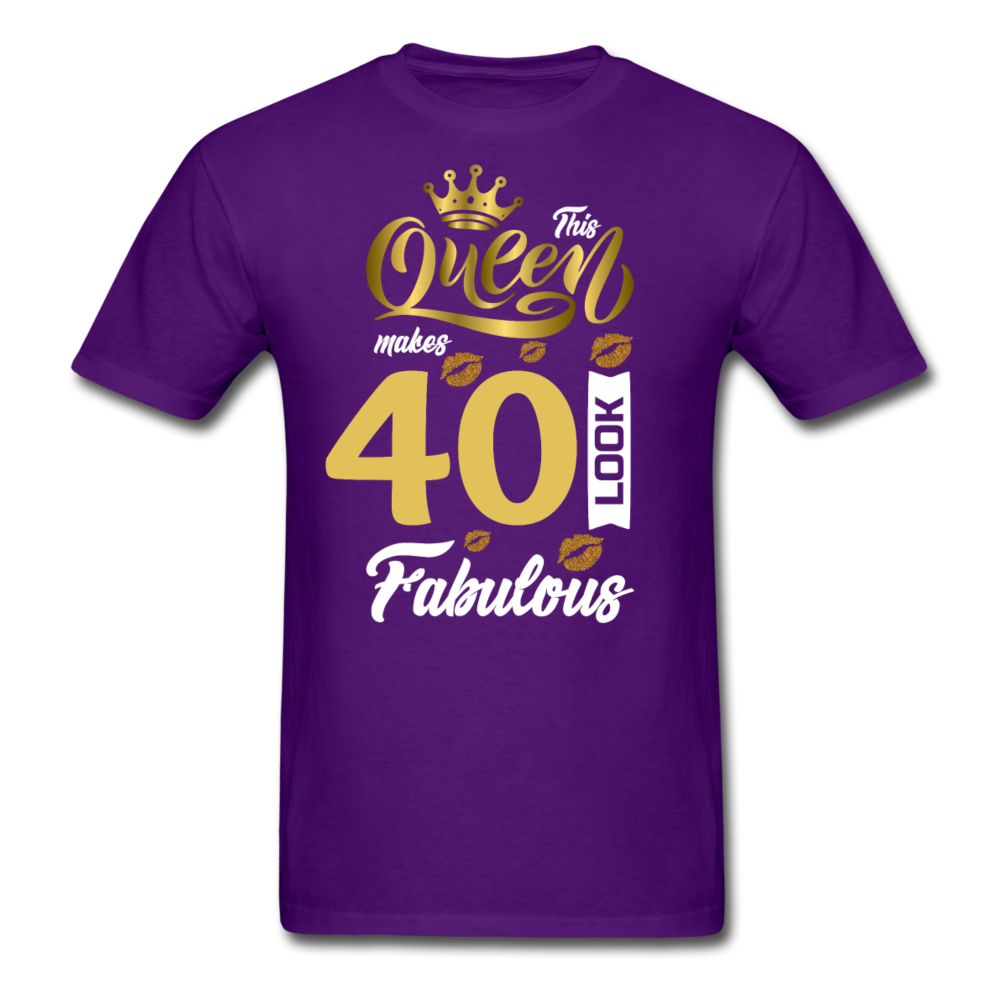 QUEEN 40 FAB UNISEX SHIRT - purple