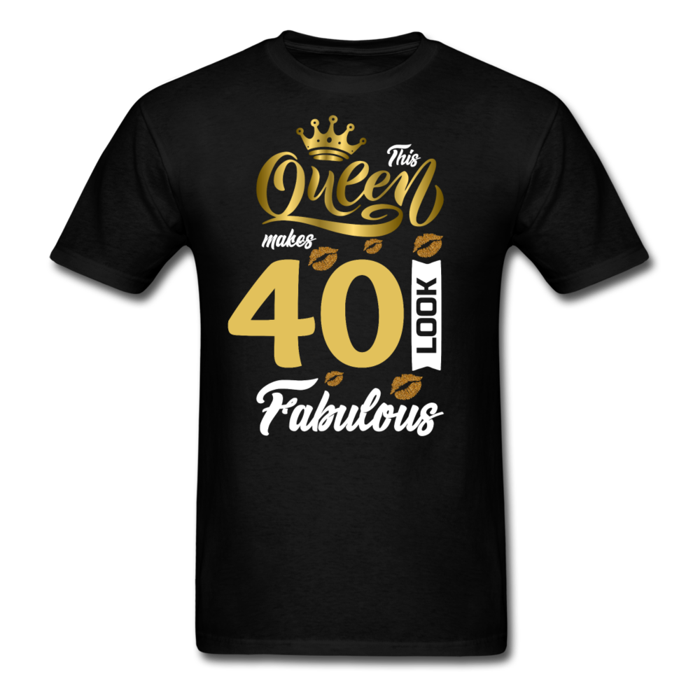 QUEEN 40 FAB UNISEX SHIRT - black