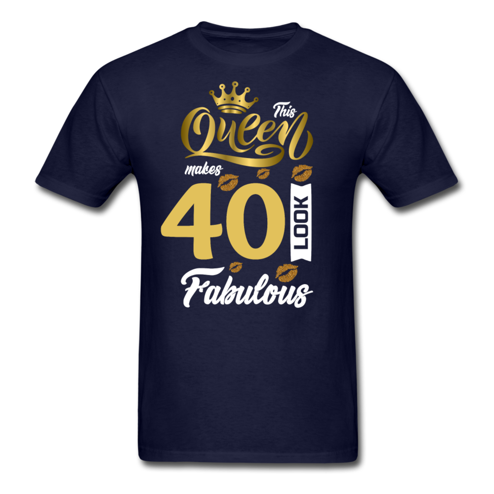 QUEEN 40 FAB UNISEX SHIRT - navy