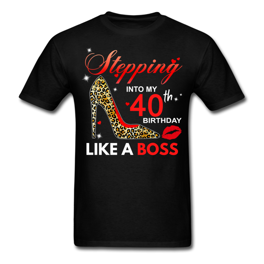 STEPPING BOSS 40 UNISEX SHIRT - black