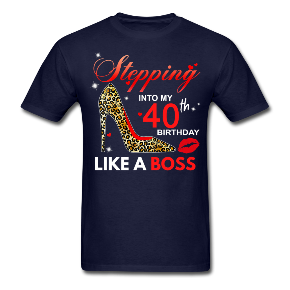 STEPPING BOSS 40 UNISEX SHIRT - navy