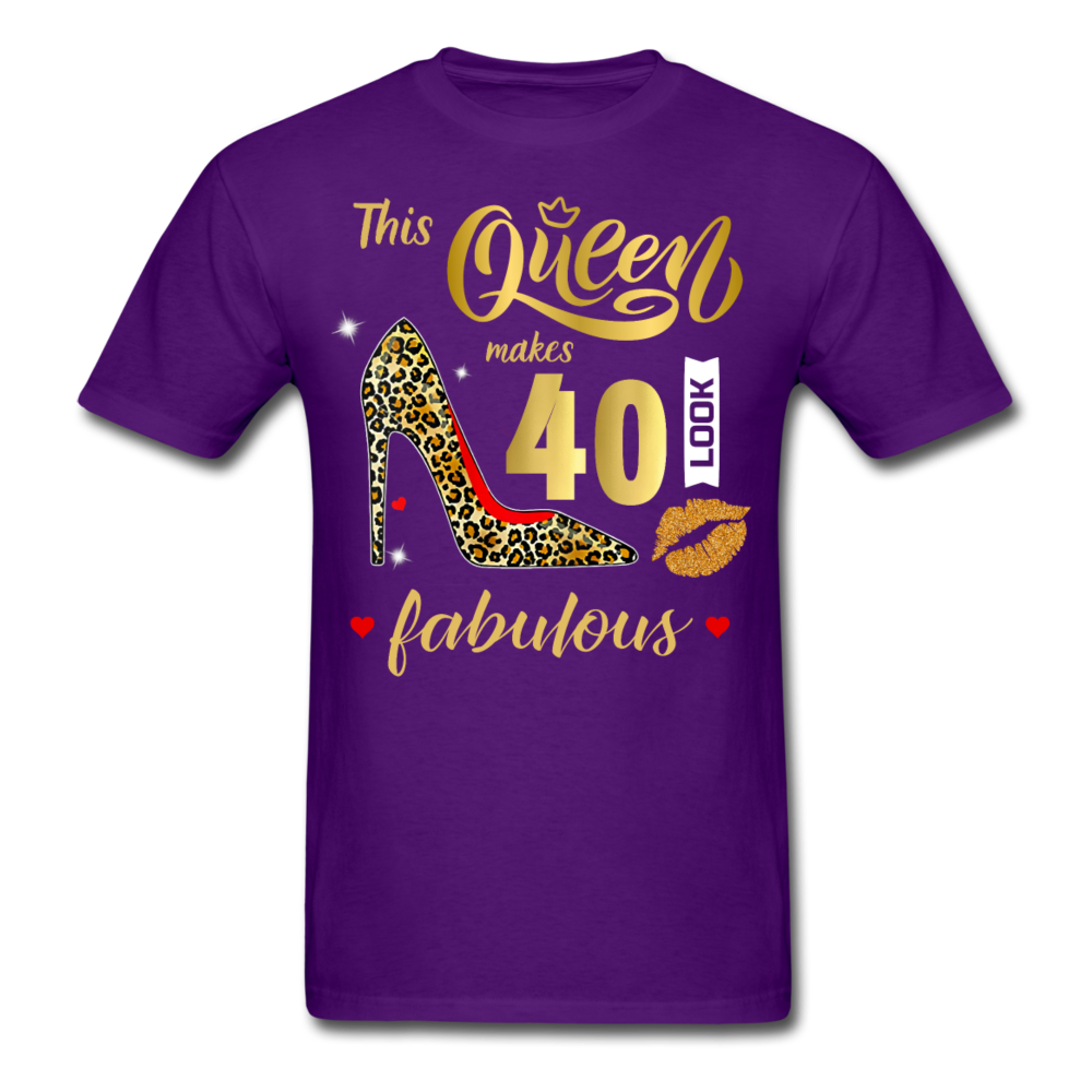 QUEEN 40 FABULOUS UNISEX SHIRT - purple